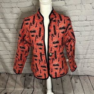 Trimdin Reversible Classic Jacket in Red Black and Gray Small